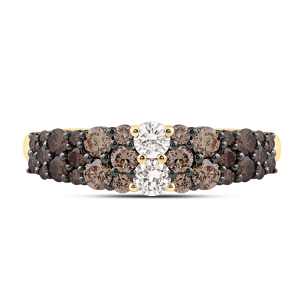 1CTW-NAT DIA NK FASHION OMBRE DIAMOND RING Daisy Joyeria