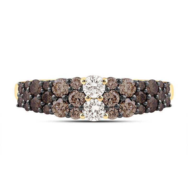 1CTW-NAT DIA NK FASHION OMBRE DIAMOND RING Daisy Joyeria