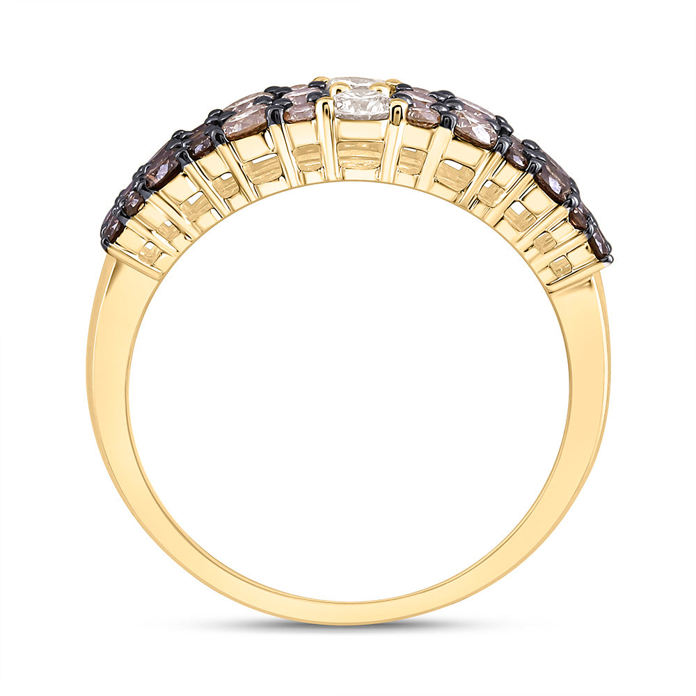 1CTW-NAT DIA NK FASHION OMBRE DIAMOND RING Daisy Joyeria
