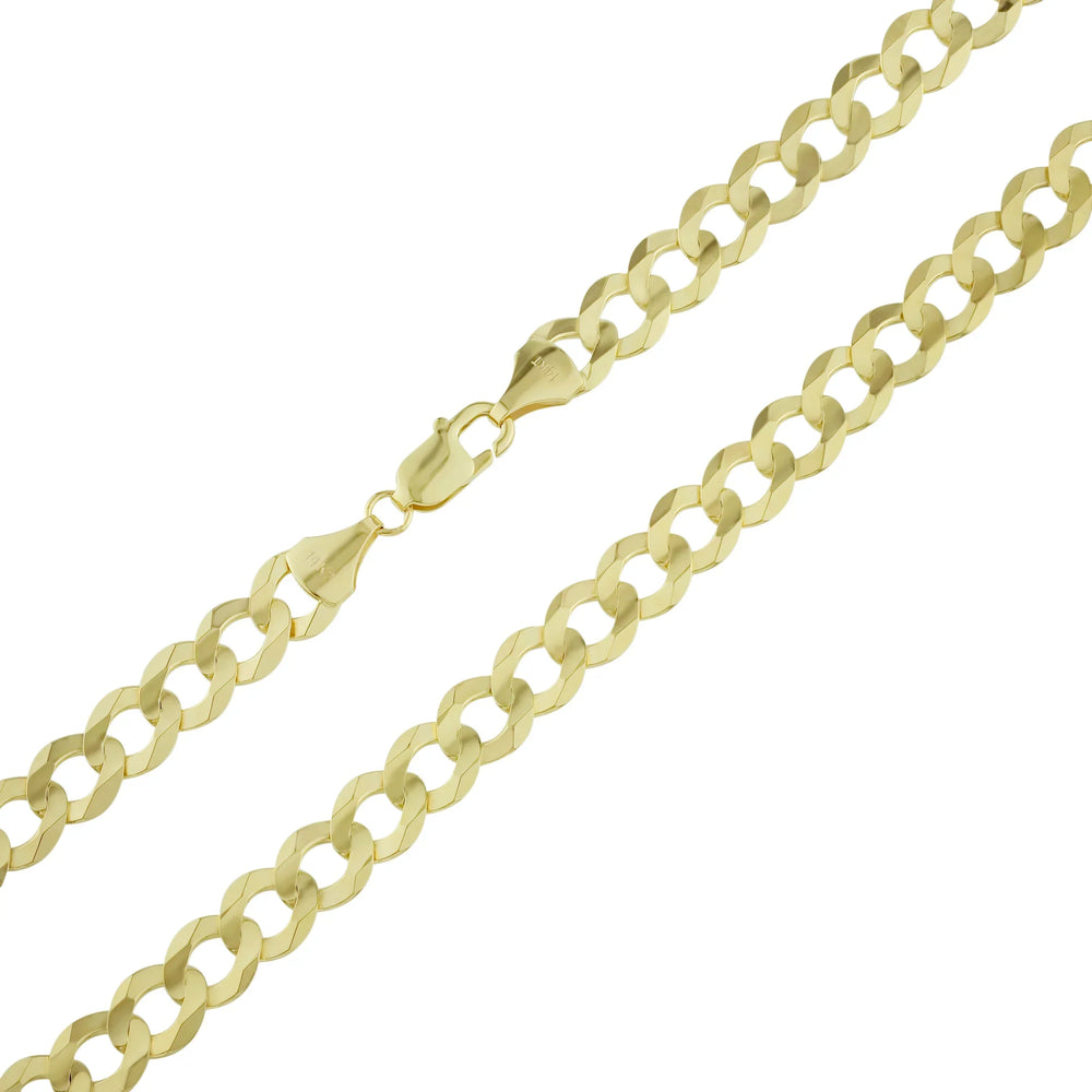 Curb Link Solid Chain in 10K Gold Daisy Joyeria