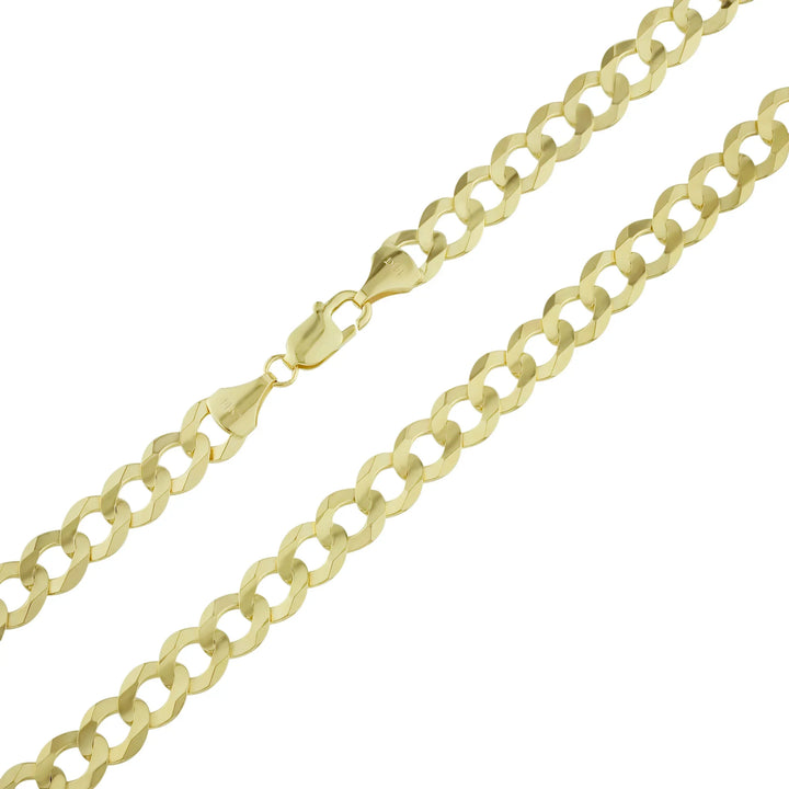 Curb Link Solid Chain in 10K Gold Daisy Joyeria