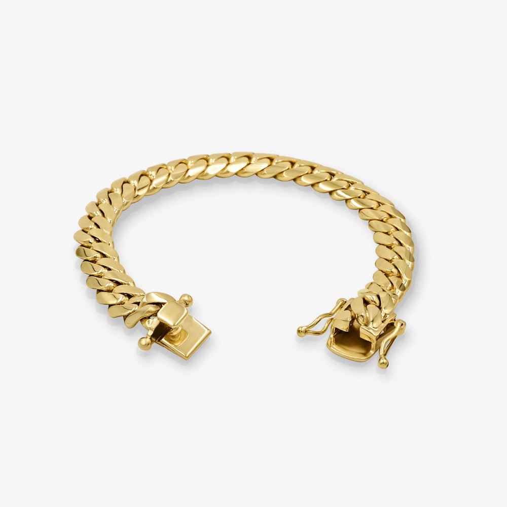 9mm Manilla Cubana - Oro Solido Hecha a Mano en Miami Daisy Joyeria