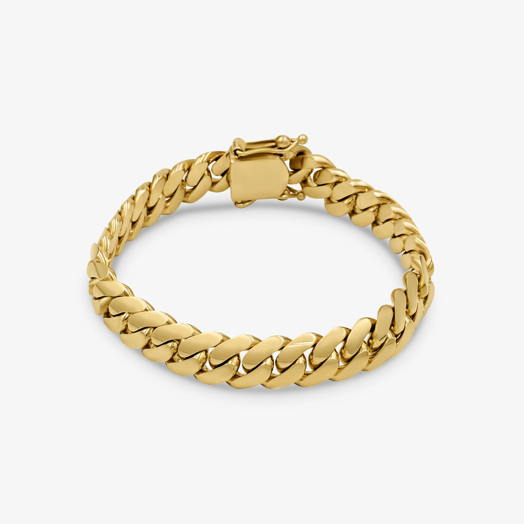 9mm Manilla Cubana - Oro Solido Hecha a Mano en Miami Daisy Joyeria