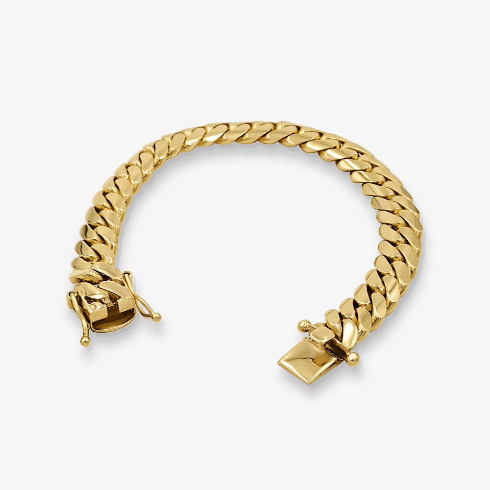 10mm Manilla Cubana - Oro Solido Hecha a Mano en Miami Daisy Joyeria