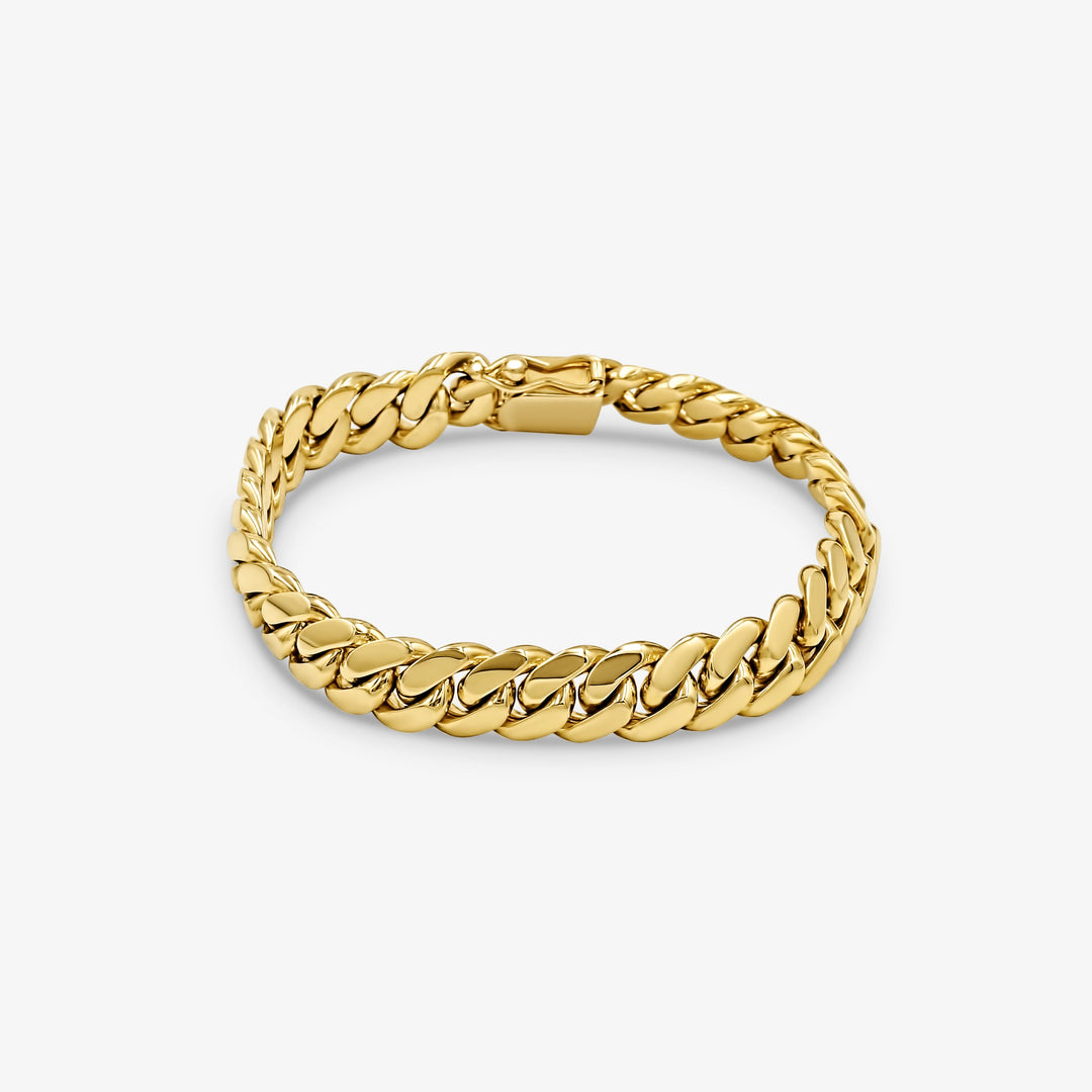 10mm Manilla Cubana - Oro Solido Hecha a Mano en Miami Daisy Joyeria