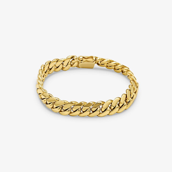 10mm Manilla Cubana - Oro Solido Hecha a Mano en Miami Daisy Joyeria