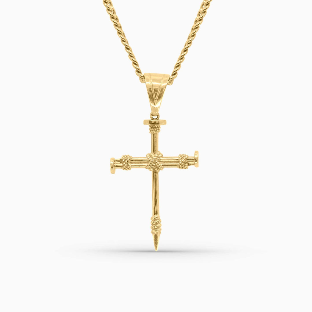 Dije Cruz de Clavos de Oro 10K Daisy Joyeria