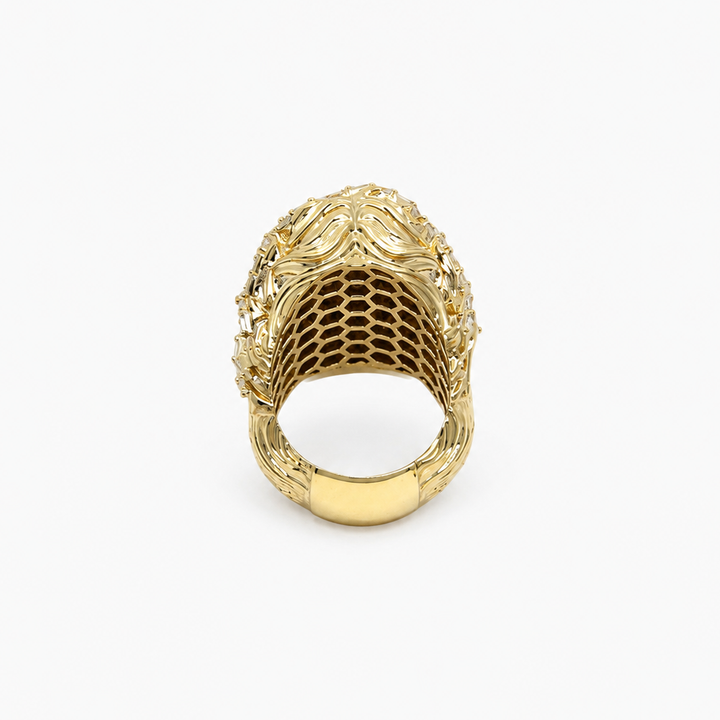 Anillo de Hombre Rostro de Jesús en Oro 10K Daisy Joyeria