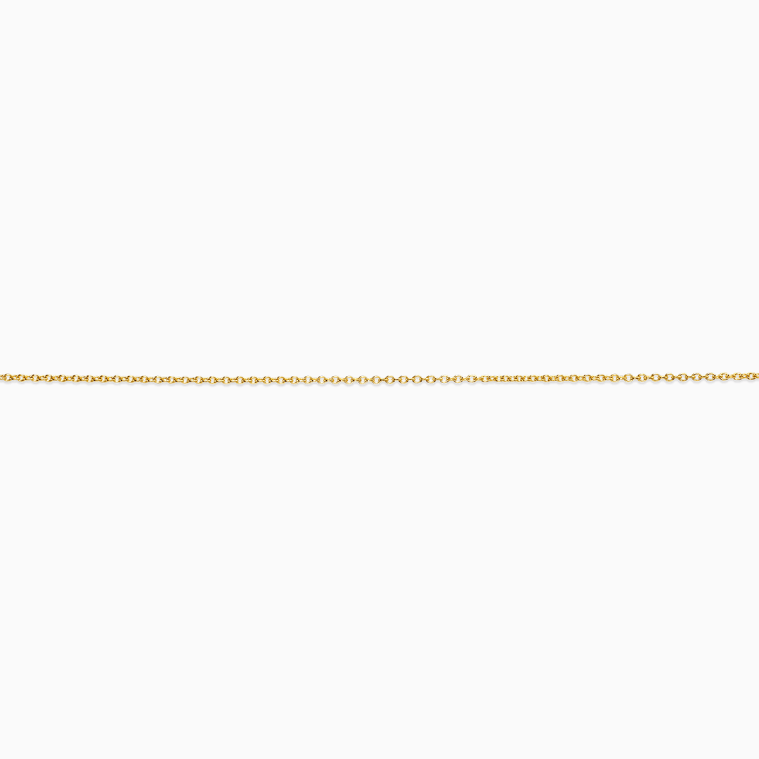 Collar Cadena de Eslabón Cable Clásico en Oro 10K Pochy Jewelry