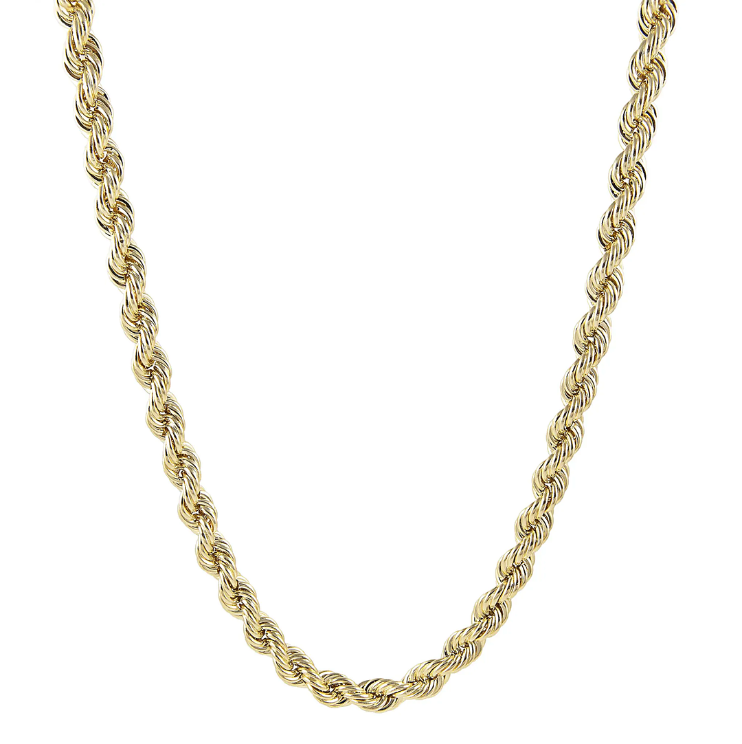 Cadena Tipo Soga Hueca en Oro 10K Pochy Jewelry