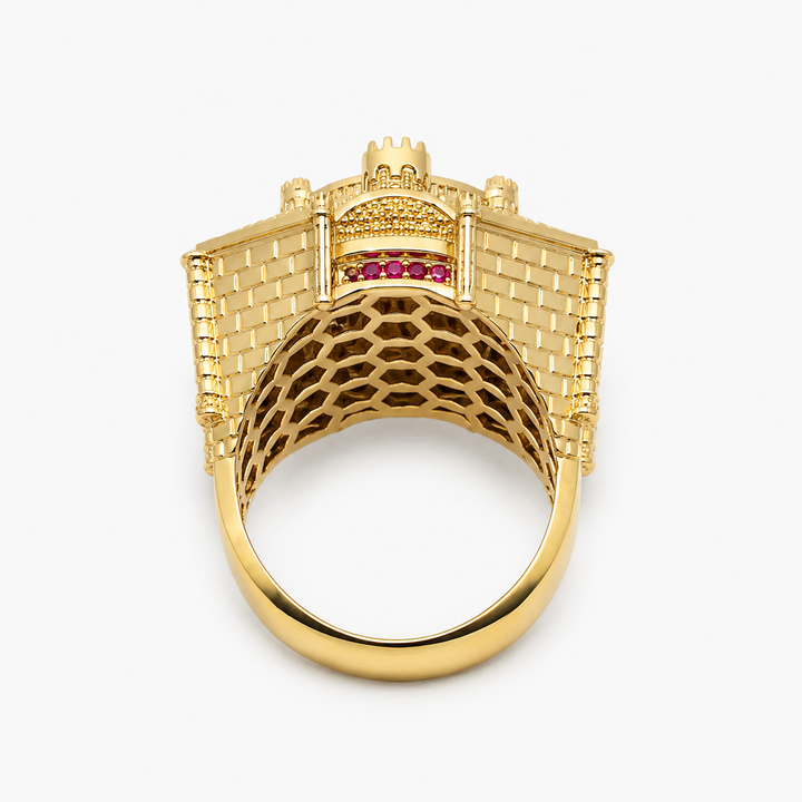 Anillo de Hombre Santa Bárbara en Oro 10K Daisy Joyeria